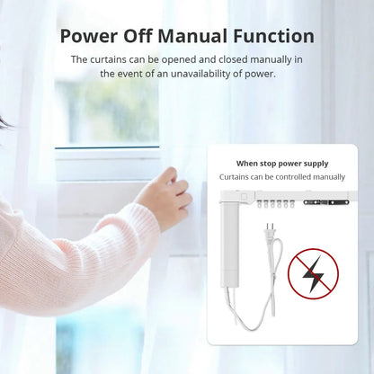 WiFi Electric Sliding Curtain Track