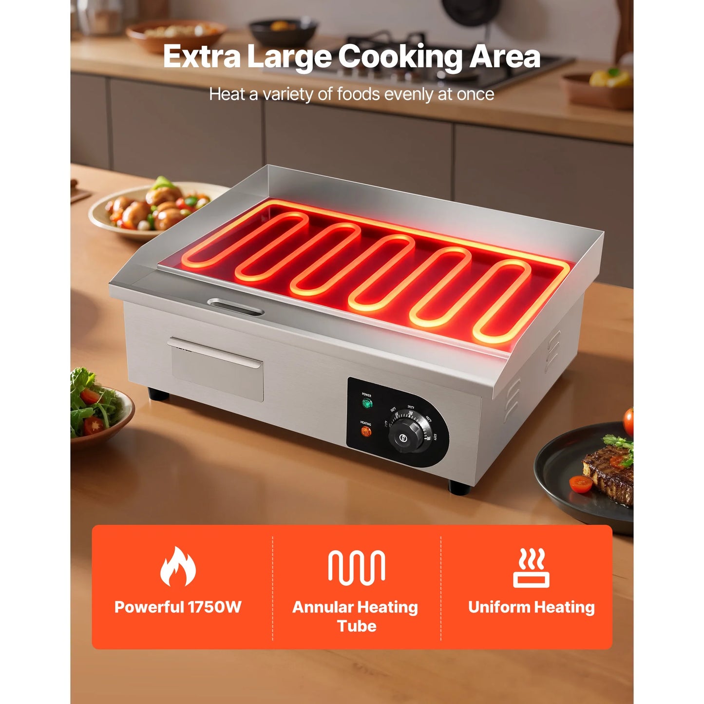 SucceBuy Commercial Electric Griddle