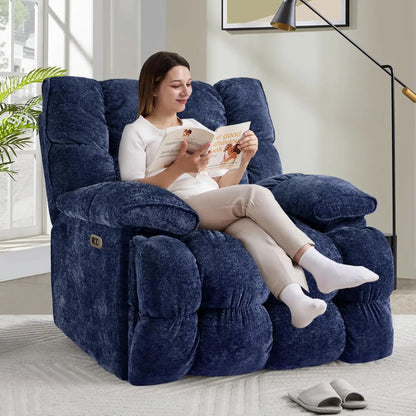 42" Oversized Power Swivel Rocker Recliner