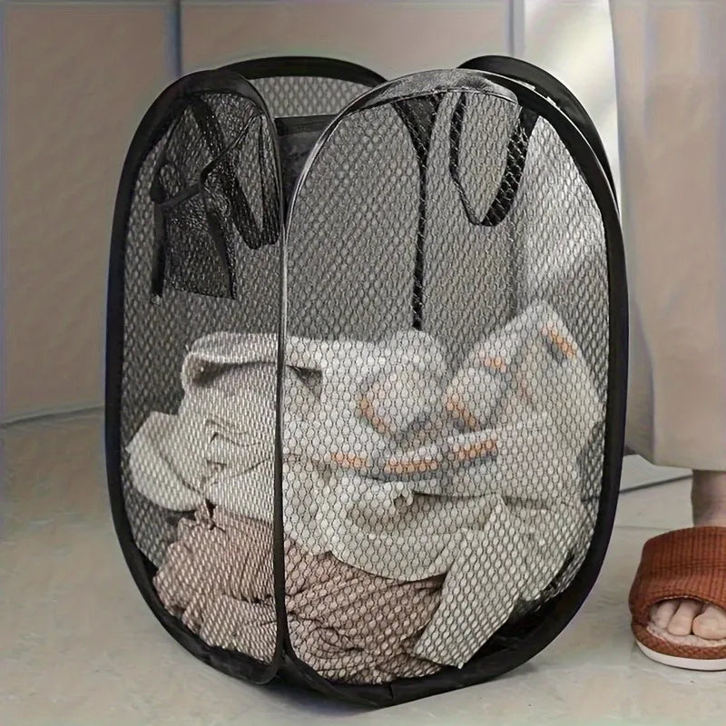 Collapsible Mesh Laundry Basket