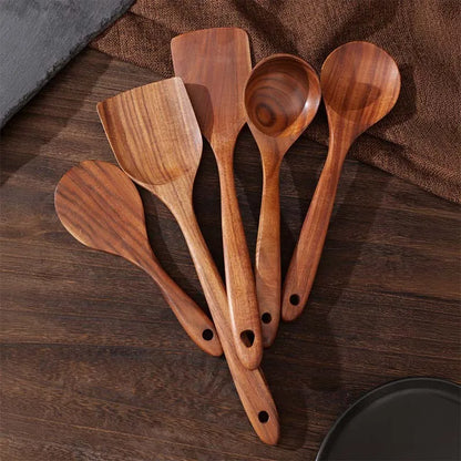 5pcs Wooden Utensil Set