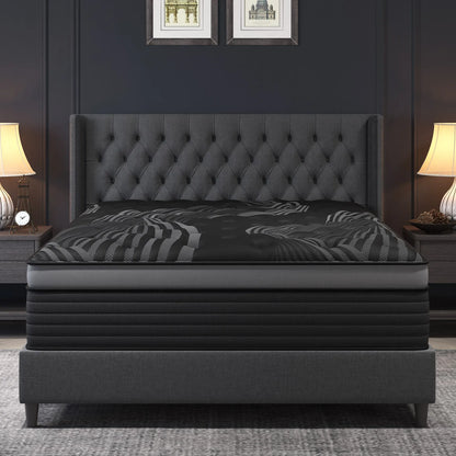 12"14" Gel Memory Foam Hybrid Pocket Spring Mattress Twin Full Queen King