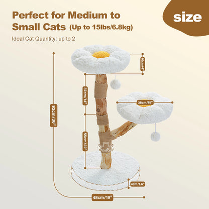 Flower Cat Tree for Indoor Cats