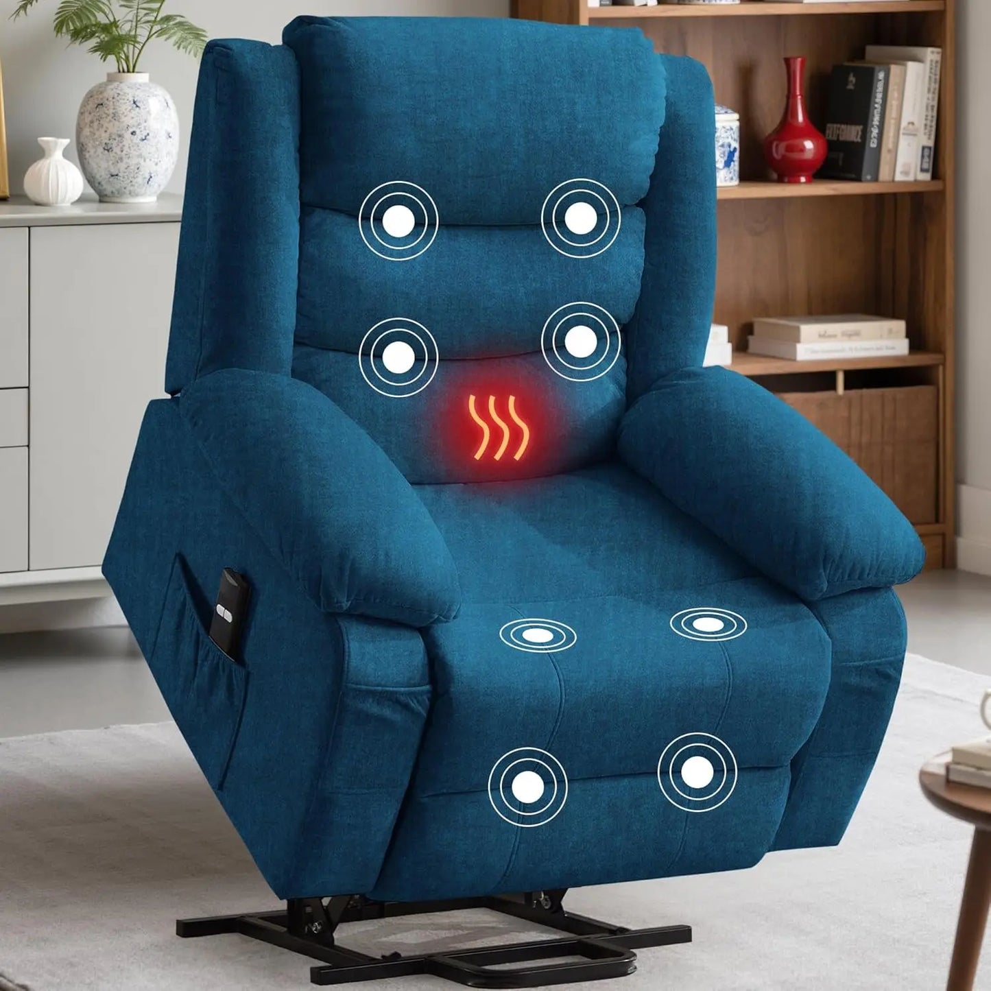 Power Lift Recliner for Elderly, Electric Recliner Chairs with Massage and Heat
