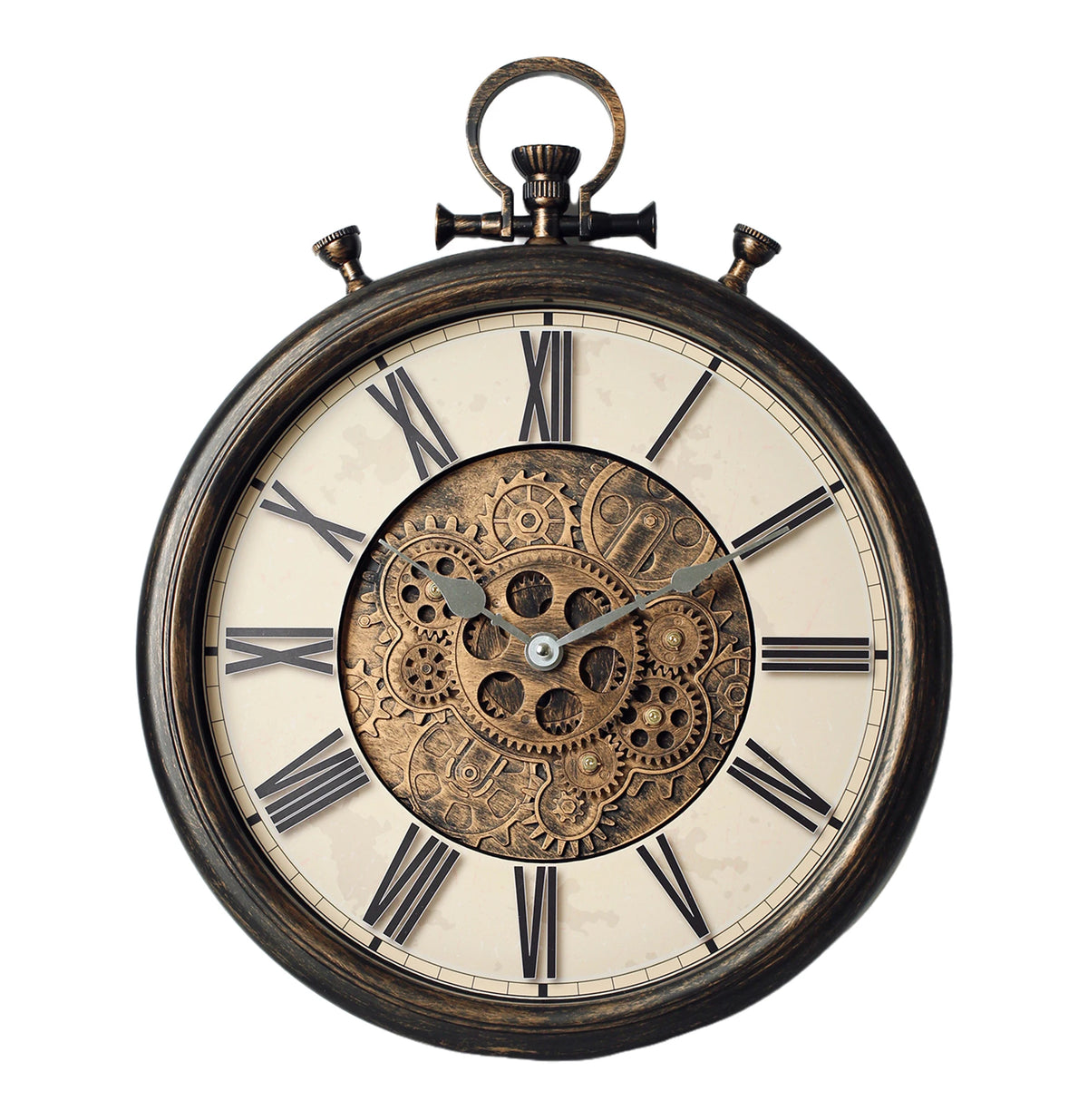 TIMESS 15/18inch Vintage Gear Wall Clock