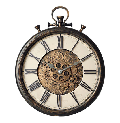 TIMESS 15/18inch Vintage Gear Wall Clock