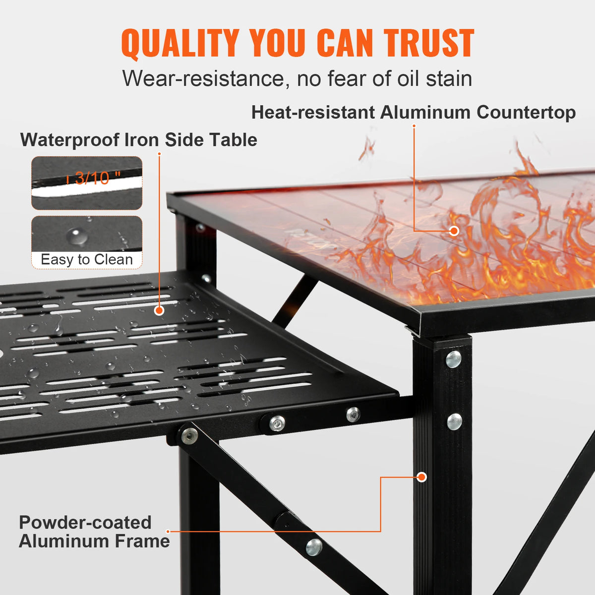 SucceBuy Camping Kitchen Table