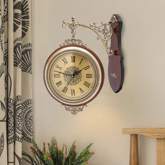 Large Wall Clock Double Sided