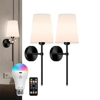 Battery Operated Wall Sconce Set of 2
