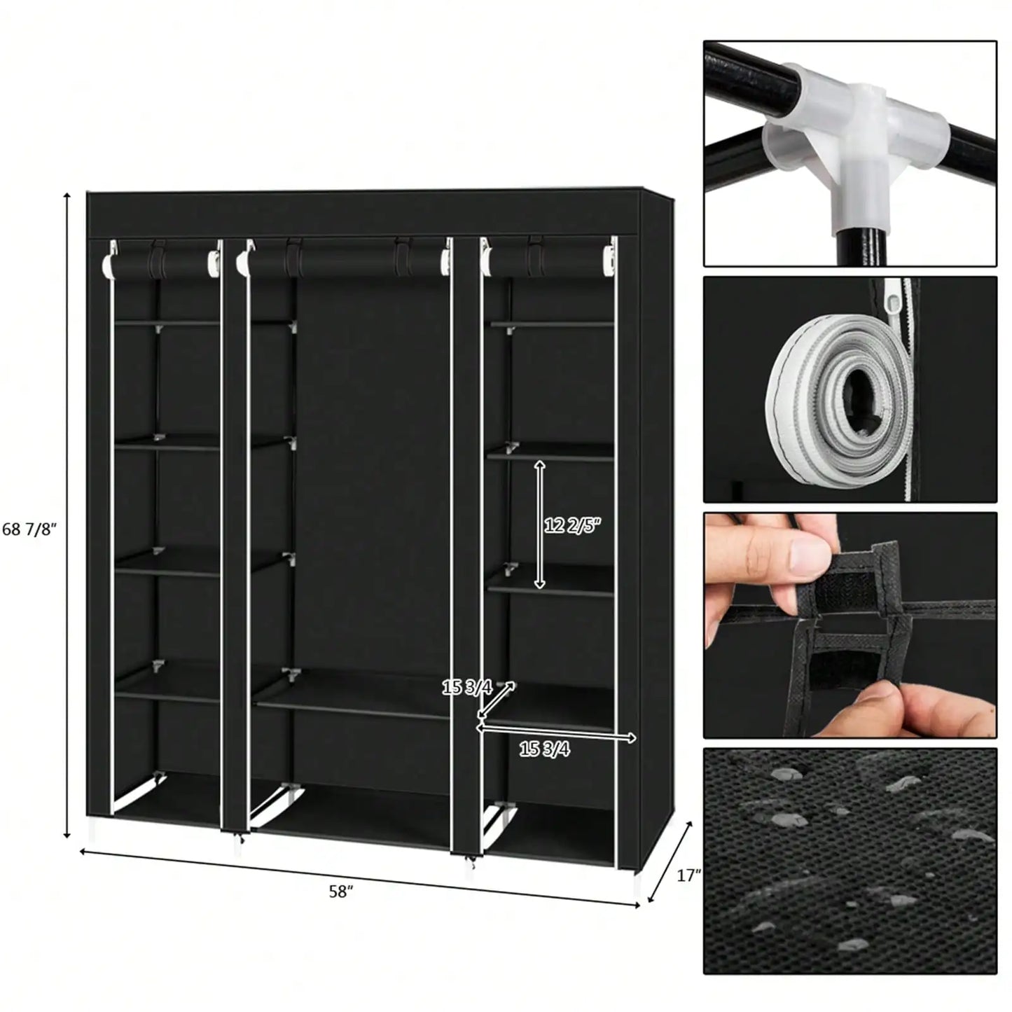 69 Inch Wardrobe Organizer