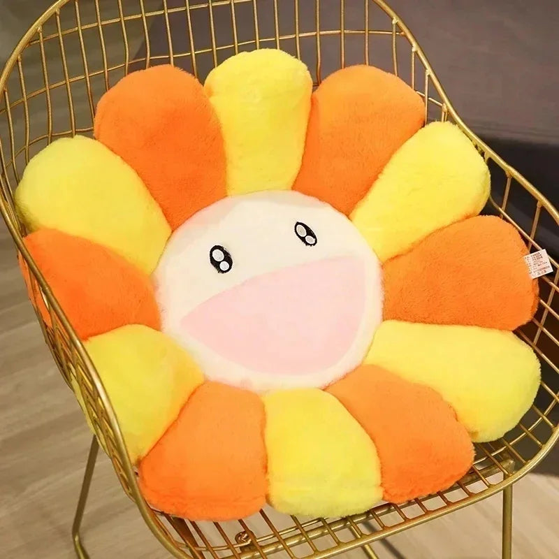 Aesthetic Sunflower Plush Pillow