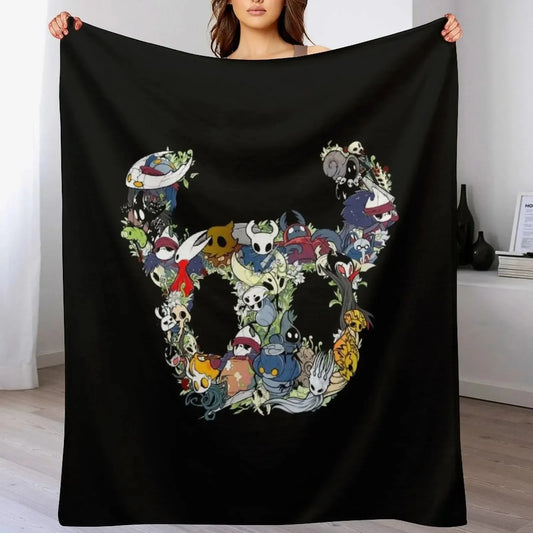 Hollow Crew (Mask) Throw Blanket