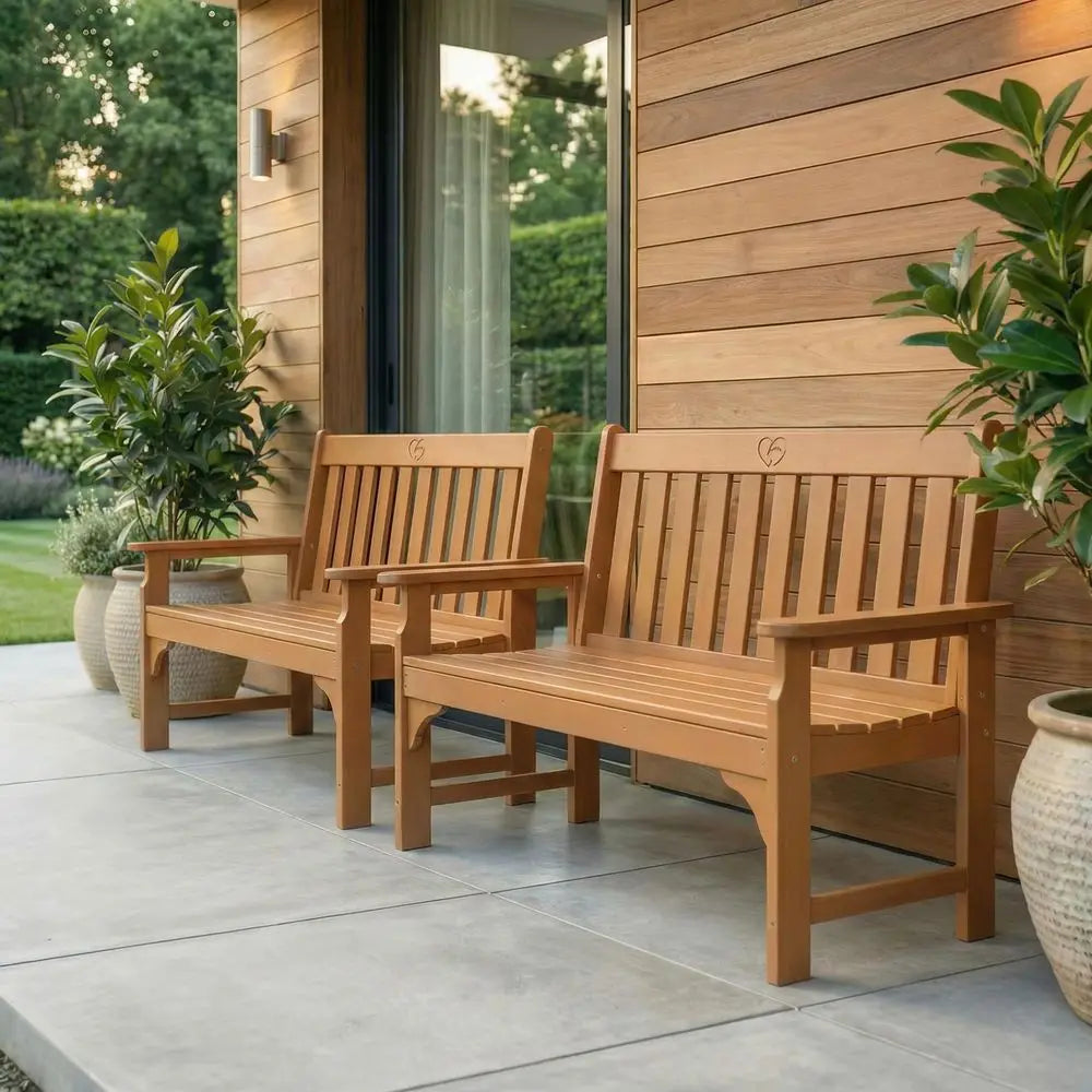 Folding Adirondack Bench