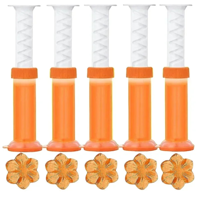 10/1pcs Flower Toilet Cleaner Gel Syringe