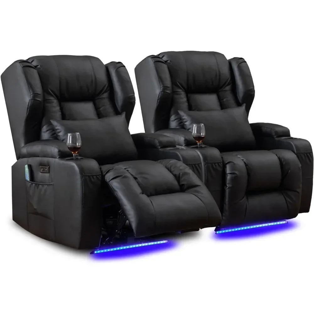 Power Recliner Chair Set of 2