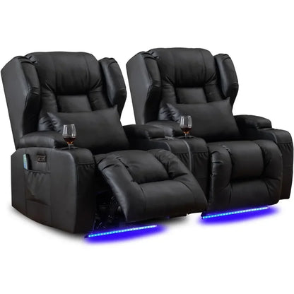 Power Recliner Chair Set of 2