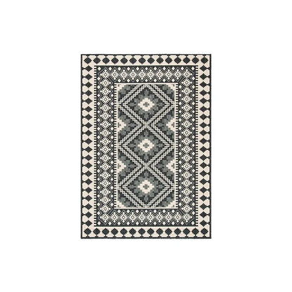 VIKAMA Moroccan Crystal Velvet Large Area Carpet | Decorative Floor Rug for Living Room Sofa Bedroom Home Decor