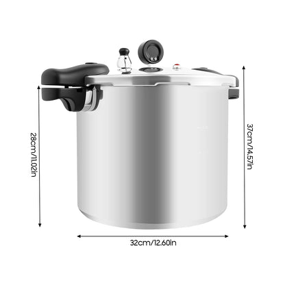 22L Thickened Explosion-Proof Pressure Cooker with Pressure Gauge and Safety Valve