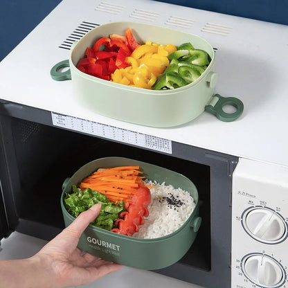 Bento box lunch box, stackable 3-layer food container