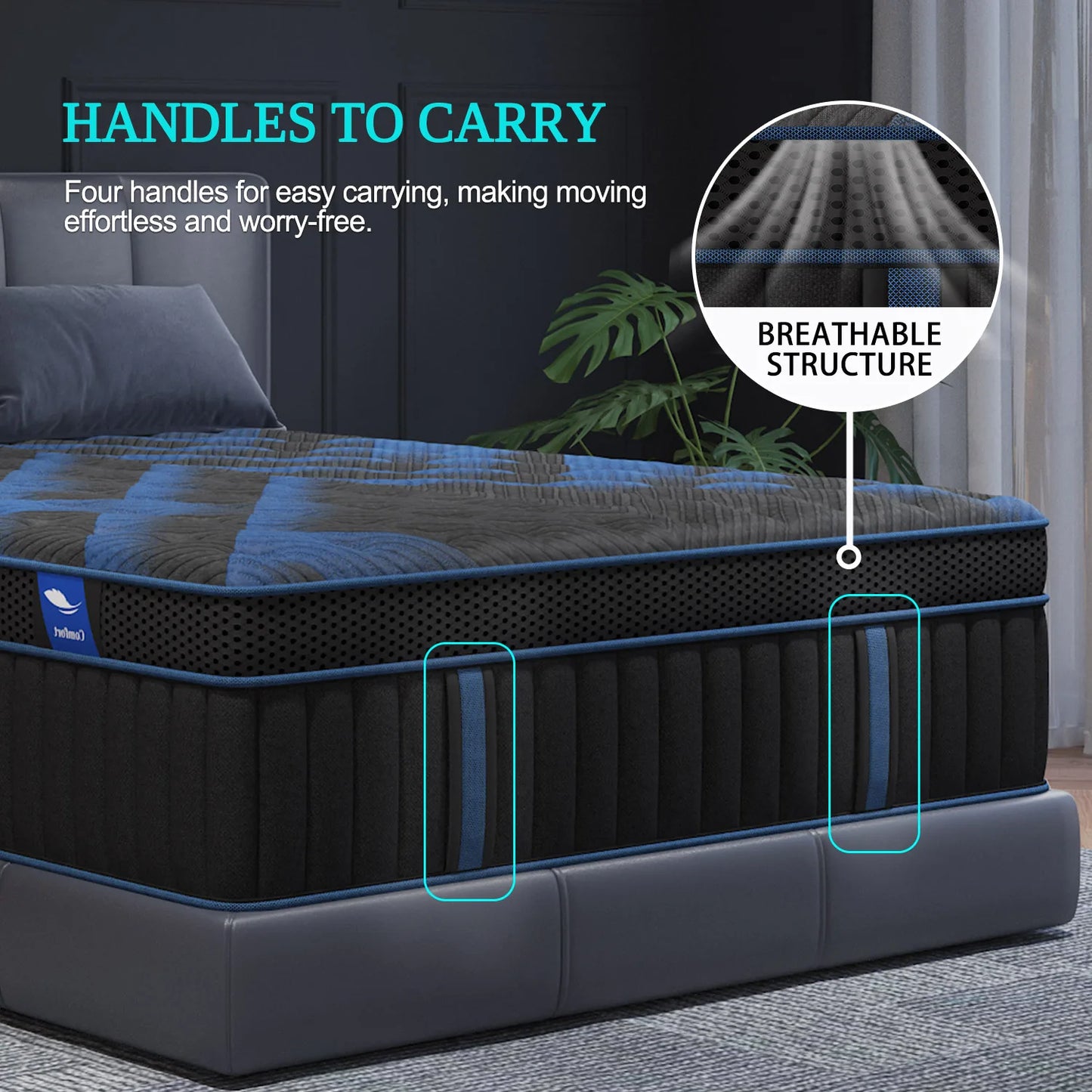 12"Gel Memory Foam Hybrid Mattress