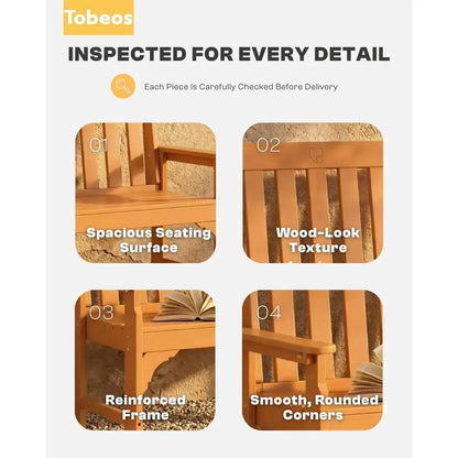 Folding Adirondack Bench