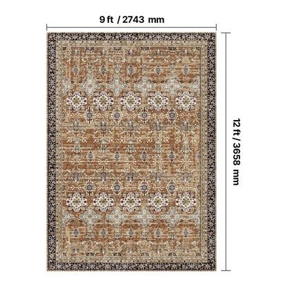 9 x 12 ft Large Washable Boho Rug Non-Slip