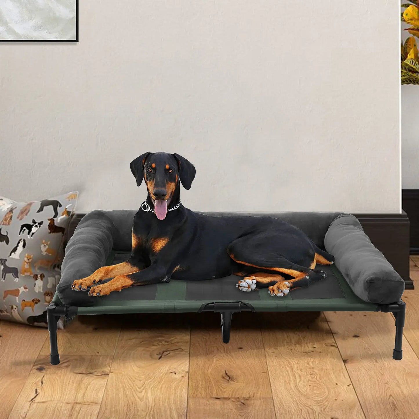 Dog Bed for Dogs and Cats Indoor Outdoor Elevated