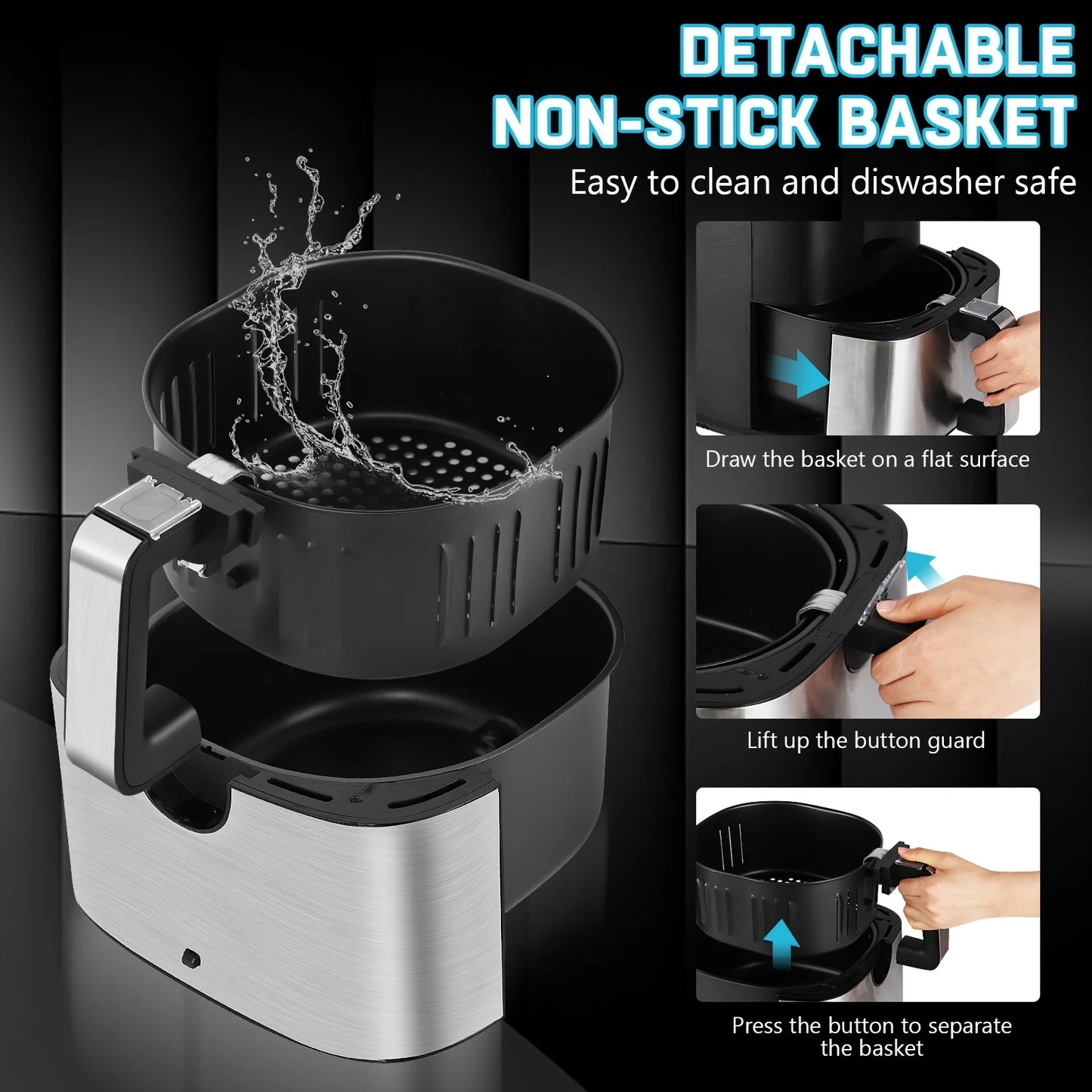 1500W 7QT AirFryer Cooker