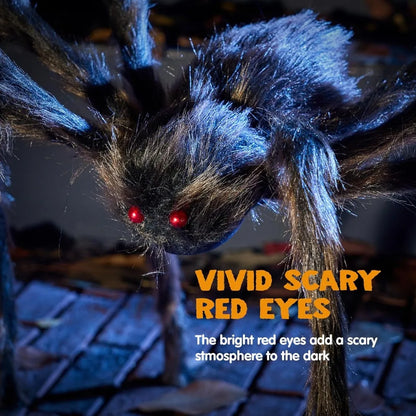 Large Giant Spider Halloween Outdoor Decorations Scary Large Spider(Standing Height Is 15 Inches)