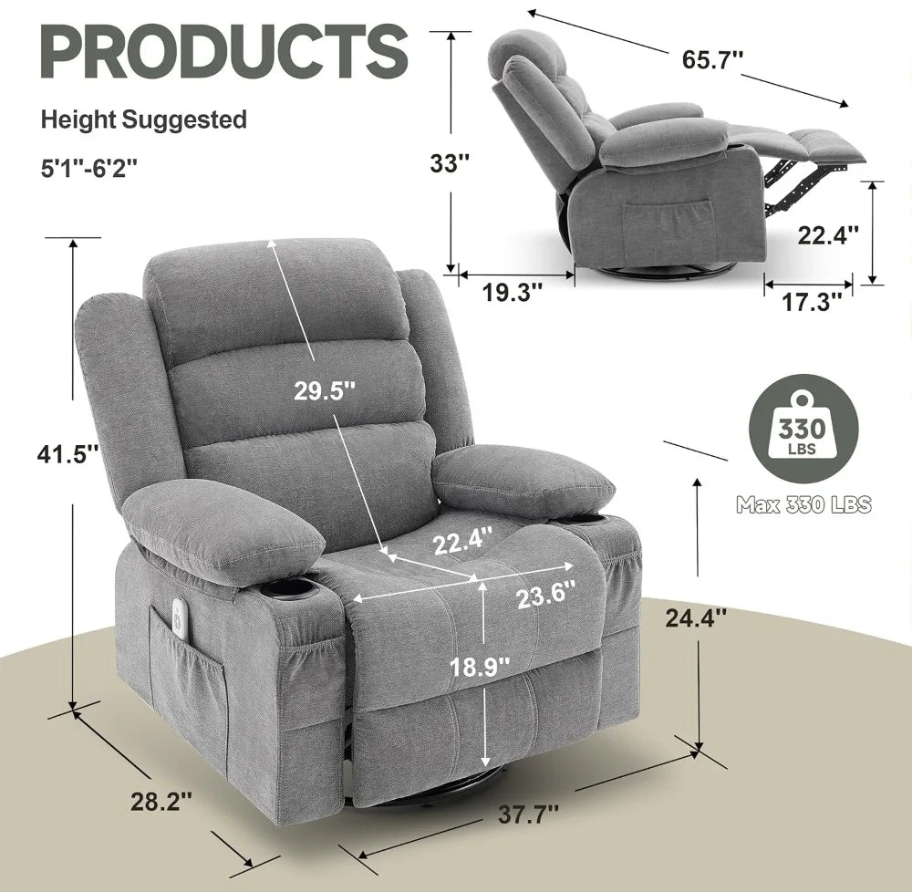 Heated Massage Recliner