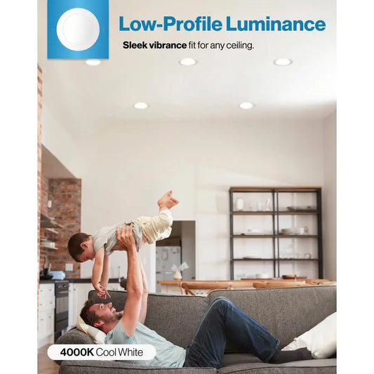 6 Pack Recessed Lighting 6 Inch LED