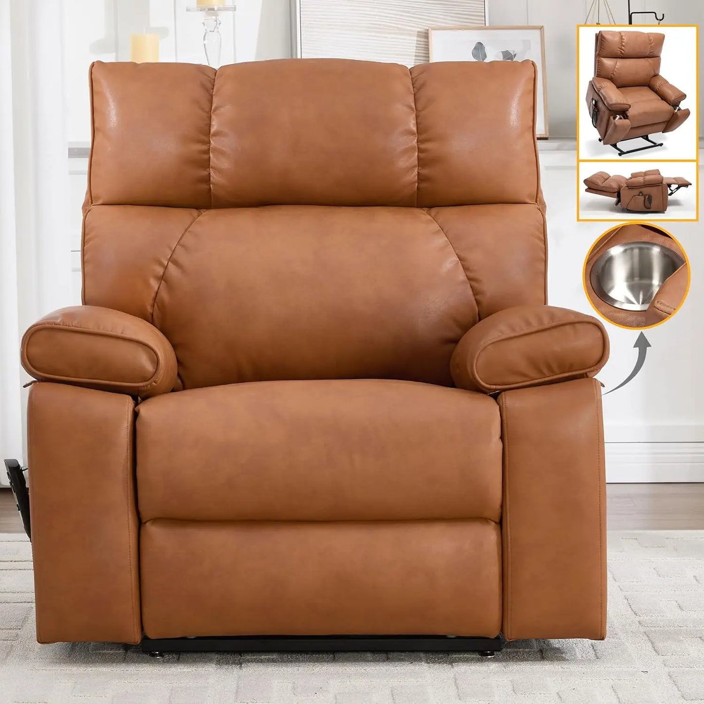 Extra Large Dual Motor Power Lift Recliner Chair